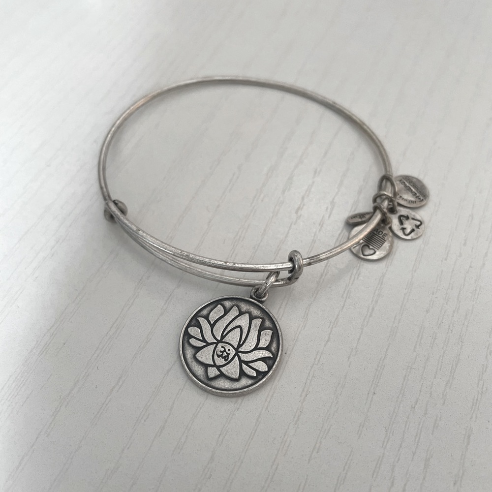 Alex and Ani Lotus and Ohm bangle
